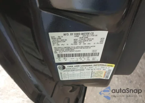 2014 Ford F-150 Xlt from USA, damaged, VIN 1FTFW1CT2EKF35489